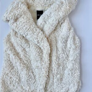 Ivory Faux Fur Vest